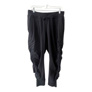 ATHLETA Attitude Black Pants Jogger Size 12P Women NWOT